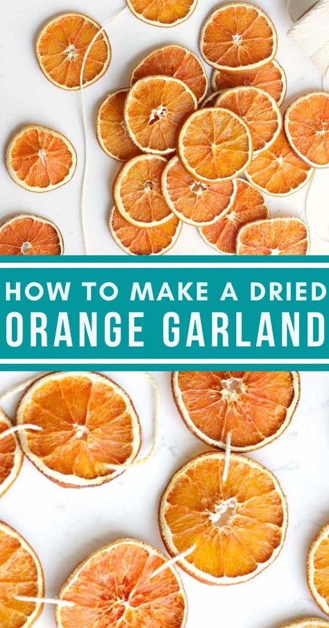 How to make a perfect dried orange garland to use as a simple holiday decoration on your Christmas tree or as a beautiful addition to any space in your home! It’s an easy DIY project that’s so much fun to make each Winter season Christmas, holiday decor, decorations, homemade, DIY Orange Garlands, Dried Orange Garland, Garland For Christmas, Simple Holiday Decor, Diy Christmas Garland, Thanksgiving Decorations Diy, Orange Christmas, Dried Oranges, Diy Thanksgiving