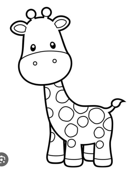 Giraffe For Kids, Free Cricut Images, Giraffe Coloring Pages, Giraffe Colors, Giraffe Drawing, Easy Valentine Crafts, Animal Templates, Safari Theme Birthday, Hand Embroidery Patterns Free