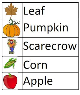 Free fall word vocabulary printables! Word Vocabulary, Education Preschool, Kindergarten Rocks, Fall Words, Kindergarten Themes, Teacher Clipart, Fall Printables, Word Activities, Daily 5