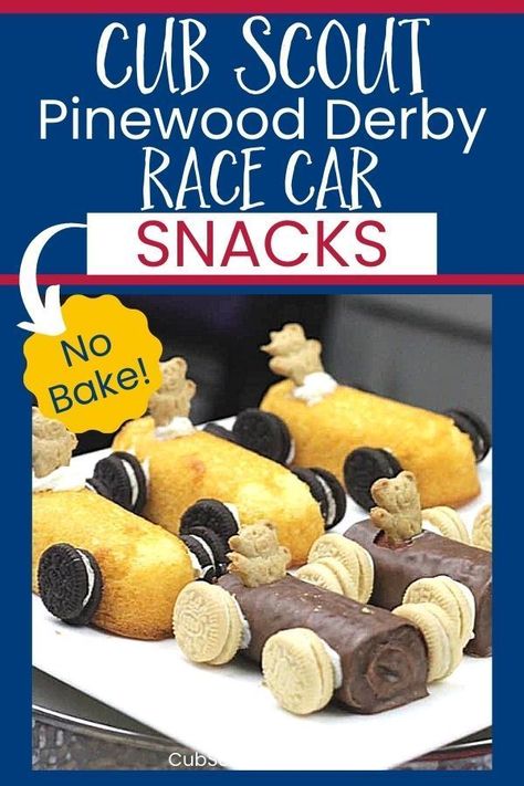 Easy DIY recipe for no-bake race car treats! Great for party or special occasion that kids can make for snack or dessert. Race Day Desserts, Race Day Food Ideas, Race Car Snack Ideas, Pinewood Derby Snacks, Transportation Snacks For Preschool, Race Car Snacks, Race Car Treats, Race Car Desserts, Race Car Birthday Party Activities