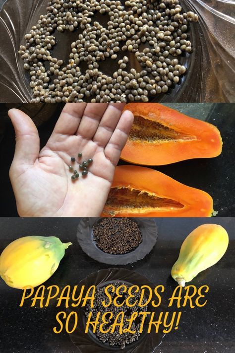 Papaya Seed Recipes, Papaya Benefits, Papaya Recipes, Papaya Smoothie, Seeds Benefits, Papaya Seeds, Papaya Fruit, Meatless Main Dishes, Papaya Fruits