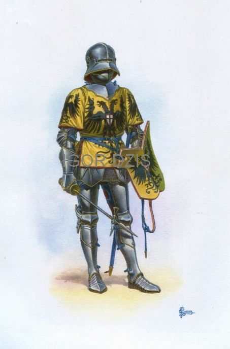 Knight Xv, German Knight, 15th Century Armor, Knight Drawing, Armor Drawing, Warriors Illustration, Century Armor, Historical Warriors, Medieval Ages