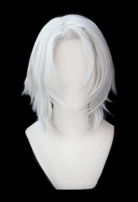 Demon Slayer Kimetsu no Yaiba Uzui Tengen Short Silver White Cosplay Wig Silver White Hair Men, Short White Hair, Cosplay Hair, Trendy Hairstyle, Shot Hair Styles, Demon Slayer Kimetsu No Yaiba, Anime Hair, Dye My Hair, Hair Reference