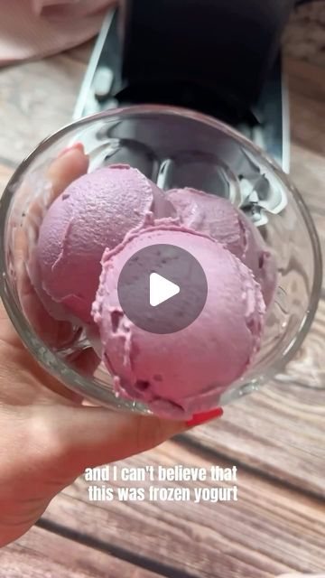 Ninja Creami Deluxe Frozen Yogurt Recipe, Ninja Creami Frozen Greek Yogurt, Blueberry Sorbet Ninja Creami, Frozen Yogurt Recipe Ice Cream Maker, Berry Sorbet Ninja Creami, Frozen Yogurt Ninja Cremi, Yogurt Ice Cream Recipe, Peach Frozen Yogurt, Beetroot Recipes