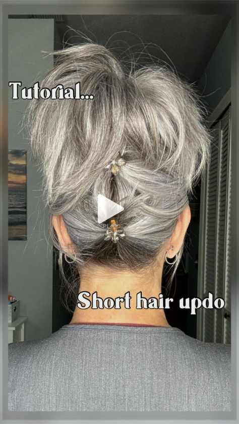 + +First of many short hair updo styles. What do you want next Vote below ️  Instagram easter hair accessories, easter hair bows diy, easter hair clips..! Hair Updo Styles, Fine Hair Updo, Short Hair Updo Tutorial, Hair Updos Tutorials, Short Hair Up, Chin Length Hair, Updo Styles, Easy Hair Updos, Hairdos For Short Hair