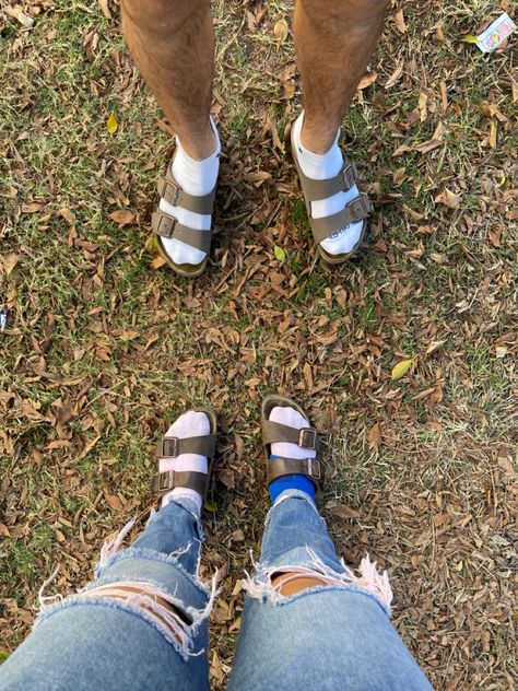 Nike Socks With Birkenstocks, Socks And Sandals Aesthetic, Socks With Birks Outfit, Socks For Birkenstocks, Socks With Sandals Aesthetic, Socks Birkenstocks, Socks With Birkenstocks, Socks And Sandals Outfit, Birkenstock Socks Birkenstock