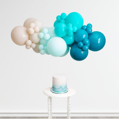 House of Balloons Aloha Blue Balloon Garland Kit, 5 Feet balloon arch, Shark Balloons, Surf theme, Ocean, Mermaid, Shark theme, Party Supplies, DIY Balloon Arch, Balloon Kit, blue, blue ombre … #ad #firstbirthday #firstbirthdayparty #firstbirthdaypartyideas #firstbirthdaypartysupplies #balloons #ombre #surf Shark Balloons, Shark Theme Party, Mermaid Shark, Blue Balloon Garland, Shark Balloon, Diy Balloon Arch, Water Birthday, Arch Balloon, Ocean Mermaid