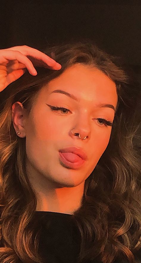 Septum Nose Ring Combo, Septum And Nose Ring Combo, Septum Pericing, Septum And Both Nostril Piercing, Nose Piercing Septum And Side, Septum Big Nose, Septum On Big Nose, Septum Piercing On Big Nose, Facial Piercings Aesthetic