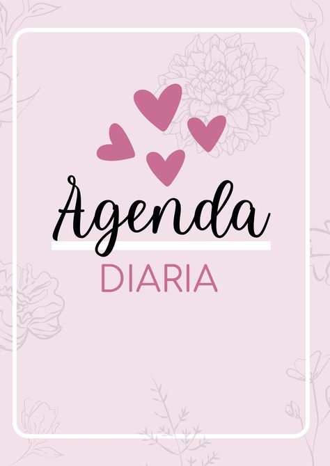 A4 Agenda Diaria Organizativa Rosa y Blanco Sencillo - Templates by Canva Business Cards And Flyers, Marketing Business Card, Floral Rosa, Book Labels, Daily Planner Template, Personal Planner, Print Stickers, Daily Planner, Planner Template