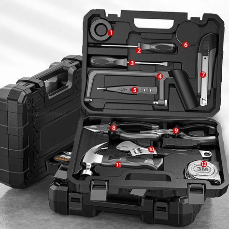 This item is trending! 13 IN 1 Complete Tool Box Set Household Repair Hand Tool Set Socket Wrench Screwdriver Knife Woodworking Work Tool Kit Box Tools  if you are looking for it, we recommend it 13 IN 1 Complete Tool Box Set Household Repair Hand Tool Set Socket Wrench Screwdriver Knif... Hand Tool Set, Socket Wrench, Socket Wrenches, Work Tools, Essential Tools, Hand Tool, Home Repairs, Work Bag, Tool Set