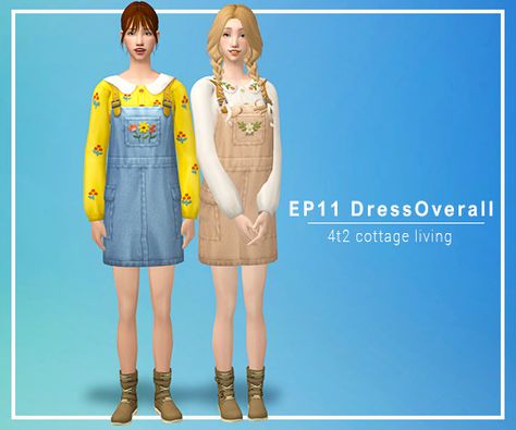 keoni-chan na Tumblrze Sims 2 Cc, Cottage Dress, Sims 4 Teen, The Sims 2, Female Clothes, Sims 4 Cas, Cottage Living, Sims Mods, Sims 4 Custom Content