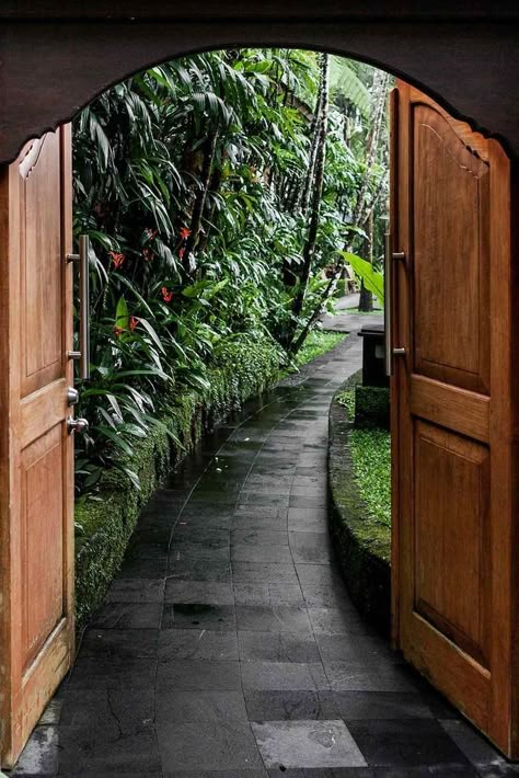 Bali Interiors, Tropical Landscape Design, Elephant Park, Stone Shower, Best Architecture, Suburban House, Garden Pathway, Beautiful Villas, New Adventure