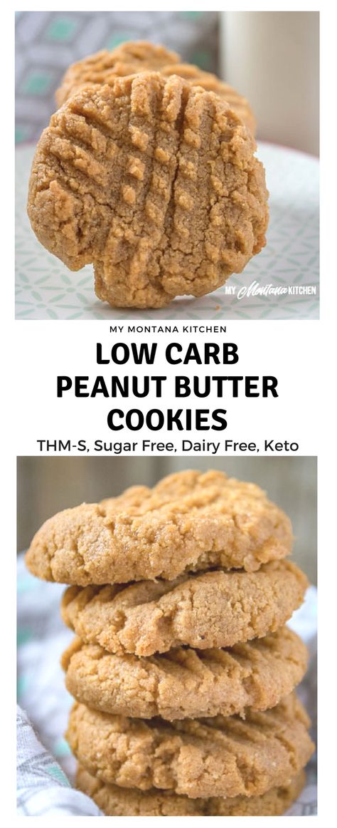 Cookies Dairy Free, Low Carb Peanut Butter Cookies, Thm Sweets, Coconut Flour Cookies, Keto Bars, Gf Baking, Low Carb Peanut Butter, Healthier Desserts, Thm Desserts