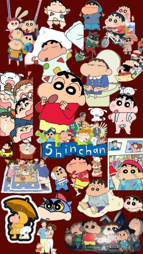 Shinchan serie animada Shinchan Collage, Cartoon Picture, Cartoon Pics, Collage, Anime, Quick Saves, Art