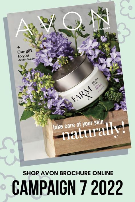 INSIDE: CLEAN/VEGAN BEAUTY Take Care of Your Skin...NATURALLY! + 2 FREE trial-sized gifts with Purchase! SHOP SAFELY Avon Catalog Brochure ONLINE for Campaign 7 2022 | Shop Avon's top-rated beauty products online. Explore Avon's site full of your favorite products, ALL-NEW customer faves including cosmetics, skin care, jewelry & fragrances. FREE SHIPPING with DIRECT SHIP TO YOU! | FREE GIFT & SHIPPING with any $60+ Online Order & JOINING MY MAILING LIST + Get 10% off your next order! Avon Catalog, Online Campaign, Avon Campaign, Avon Beauty, Avon Brochure, Clean Vegan, Avon Online, Catalog Online, Vegan Beauty