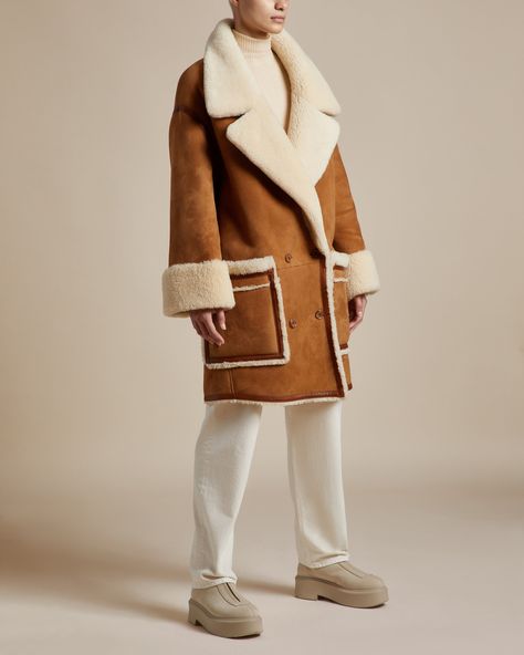 Faux shearling coat