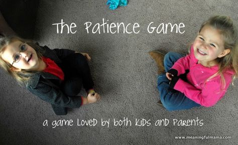 Meaningful Mama: The Patience Game - Character Development Activity Character Development Activities, Patience Game, Reward System For Kids, Teaching Character, Learning Patience, How To Teach Kids, Bible Lessons For Kids, Object Lessons, Sunday School Lessons