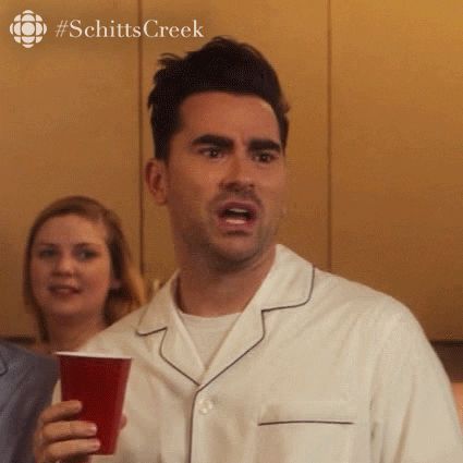 When He So Lovingly Talks to Alexis Schitts Creek Gif, David And Patrick Schitt's Creek, Schitts Creek Quotes Hilarious, Moira Schitts Creek Wigs, Eww David Schitts Creek, The Goldbergs, David Rose, Great Memes, Brutally Honest