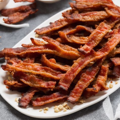 How To Make Crispy Deep Fried Bacon Print Have a few bites of appetizers to prep you for the big meal. Hungry but don’t want anyt Amf Recipe, Battered Bacon, Deep Fried Bacon, Extravagant Party, Pork Spices, Fried Bacon, Deep Fried Appetizers, Spiced Vegetables, Fried Breakfast