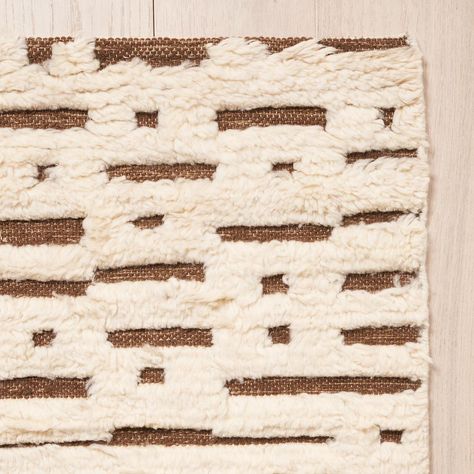 Abstract Ikat Rug - Ivory & Brown Rugs | Schumacher Wabi Sabi Rug, Brown Rugs, Ikat Rug, Hand Tufting, Painting Antique Furniture, Sky Collection, Luxury Pillows, Rug Ivory, French Knot