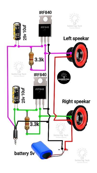 Tda2030 Amplifier Circuit, Audio Amplifier Circuit Diagram, Diy Car Audio, Simple Electronic Circuits, Electronics Projects For Beginners, Diy Audio Projects, Circuit Board Design, Diy Amplifier, Electronic Circuit Design