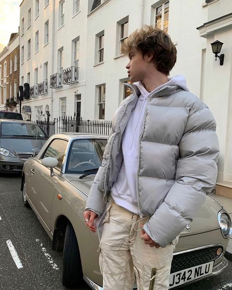 Sleeveless Outfit Men, Grey Puffer Jacket Outfit, Parka Outfit Men, Puffer Outfits, Puff Jacket Outfit, White Puffer Jacket Outfit, Puffer Jacket Outfit Men, Puffer Jacket Outfits, Aesthetic Male Outfits