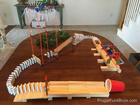 Chain Reactions For Kids, Rube Goldberg Projects For Kids, Goldberg Machine Ideas, Rube Goldberg Machine Pop A Balloon, Rub Goldberg Machine Ideas, Ruth Goldberg Machine Ideas, Rude Goldberg Machine Ideas, Rube Goldberg Machine Ideas Simple, Rube Goldberg Machine Ideas