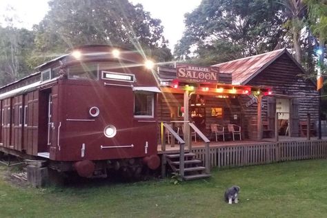 Luxury Train on Farm + Irish Pub ! - Trains for Rent in Biarra: oakhurst station weddings & biarra Car Camping Gear, Luxury Train, Bus Life, Train Depot, Old Train, Expedition Vehicle, Farm Stay, Irish Pub, Vintage Trailers