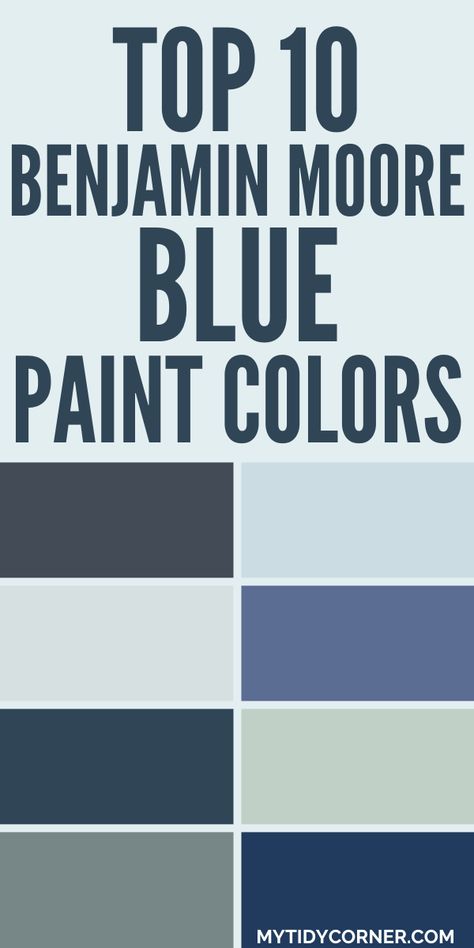 Collage of the best blue paint colors by Benjamin Moore. Benjamin Moore Blue Bedroom Colors, Benjamin Moore Andes Summit, Thousand Oceans Benjamin Moore, Benjamin Moore Twilight Blue, Benjamin Moore Nova Scotia Blue, Porcelain Glaze Benjamin Moore, Popular Light Blue Paint Colors, Apollo Blue Benjamin Moore, Benjamin Moore Blue Paint Colors Bedroom