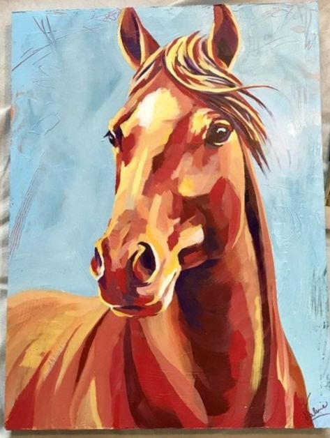 Oil Pastel Horse Drawings, Horse Soft Pastel, Impressionist Horse Painting, Picasso Horse Painting, Horse Impressionist Art, Abstract Horse, Oil Pastel Paintings, Oil Pastel Drawings, Oil Pastel Art