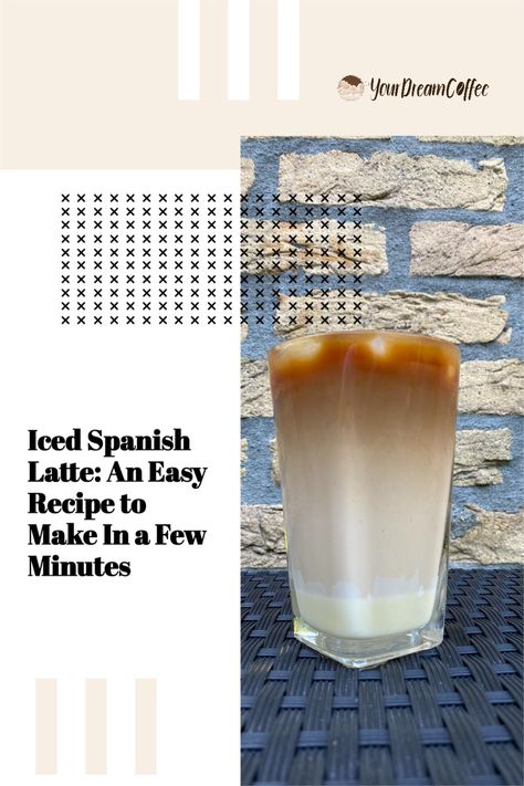 If you're like me and love to drink a good iced latte, then this iced Spanish latte is a must-try for you! How To Make Spanish Latte, Spanish Latte Iced, Spanish Latte Recipe, Spanish Latte, Coffee House Cafe, Spanish Coffee, Icee Recipe, Espresso Recipes, Making Coffee