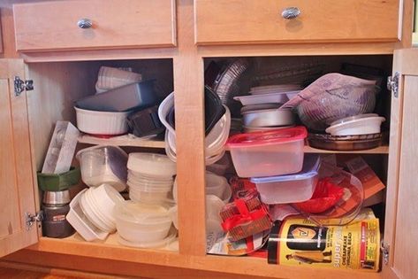 30 Little Things That Make A House Look Messy Tupperware Organizing, Wall File Holder, Dollar Store Bins, Under Shelf Storage, Kitchen Cabinet Organization Ideas, Pegboard Organization, Wall File, Plastic Drawer Organizer, Shelf Baskets Storage