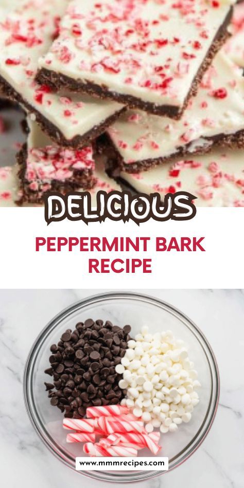 This Peppermint Bark recipe combines creamy chocolate and crushed peppermint candy for a classic Christmas treat that’s simple yet stunning! Ideal for holiday gifting or dessert platters, this bark brings a burst of festive flavor to any occasion. Save this pin for a peppermint-packed holiday delight! Peppermint Chocolate Delight, Peppermint Brittle Recipe, Recipe For Peppermint Bark, Best Peppermint Bark Recipe, Milk Chocolate Peppermint Bark, Peppermint Cracker Bark, Christmas Tray Treats, Graham Cracker Peppermint Bark, Peppermint Christmas Candy