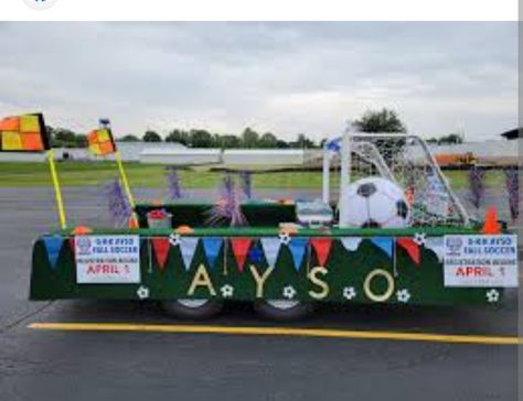 Soccer Float Parade Ideas, Parade Float Decorations, Floating Decorations, Soccer Theme, Parade Float, Soccer Pictures, Soccer Team, Ravens, Arbor