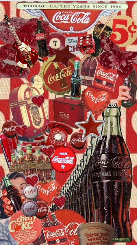 #coke #cokecola #cocacola #cokeaesthetic #red #redaestheticwallpaper #vintage #vintageaesthetic #fyp #popular Vintage Americana Aesthetic, Coca Cola Wallpaper, Everyday Bag Essentials, Americana Aesthetic, Coca Cola Drink, Vintage Coke, Coke Cola, Cute Tumblr Wallpaper, Best Iphone Wallpapers