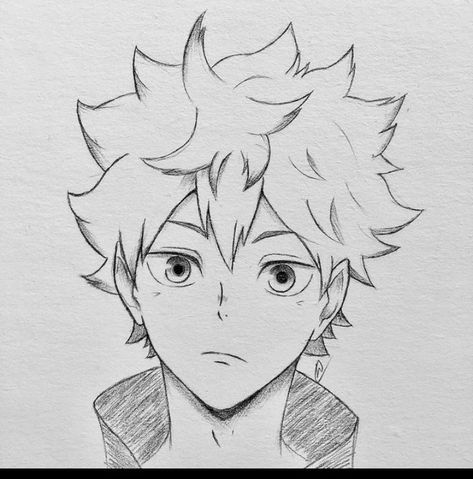 Hinata Drawing, Easy Manga Drawings, Animation Character Drawings, Haikyuu Hinata, Anime Drawing Sketches, Naruto Sketch Drawing, Hinata Shoyo, Easy Love Drawings, Naruto Sketch