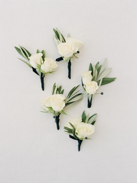 Crete Wedding, Wedding Boutonnieres, Wedding Flowers Hydrangea, Wedding Flowers Peonies, Olive Leaves, Idea Wedding, Wedding Boutonniere, Villa Wedding, Parts Of A Flower