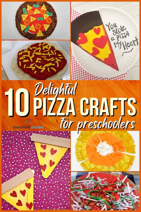 Pizza Art For Kids, Pizza Sensory Bin, Pizza Crafts For Toddlers, Pizza Art Creative, Pizza Crafts For Preschool, Pizza Crafts For Kids, Pizza Preschool, Pizza Craft, Play Preschool