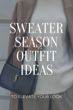 Styling White Sweater, Cream Sweater Work Outfit, Gray Sweater Work Outfit, Business Sweater Outfits, How To Style A White Sweater, How To Wear Sweaters, Sweater And Trousers Outfit, Skirt Outfits Sweater, Fitted Sweater Outfits