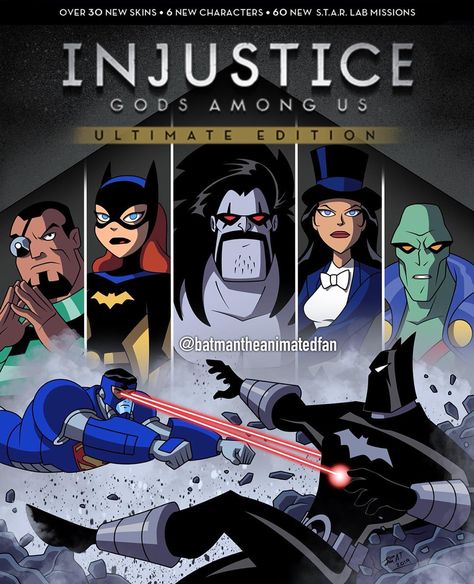 Injustice Gods Among Us - Animated Series style! 🦇 Since the original Injustice cover I did was so popular (my most liked post ever in… Dorkly Comics, Batman Injustice, Dc Artwork, Dc Pics, Injustice Gods Among Us, Dc Animated, Batman Animated, Dc Comics Heroes, Batman Artwork