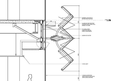 Kinetic Folding Facade / Yazdani Studio Kinetic Facade, Kinetic Architecture, Terminal Bus, Building Skin, Metal Facade, Architectural Competition, Architecture Concept Drawings, Architecture Magazines, Structure Architecture