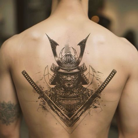 Samurai Warrior Tattoo Design, Shogun Tattoo, Warrior Tattoo Design, Japanese Warrior Tattoo, Rib Tattoos For Guys, Samurai Warrior Tattoo, Chef Tattoo, Tattoo Ideas Males, Samurai Japan