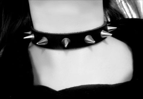 Genshin Modern, Desired Wardrobe, Choker Outfit, Apartment Decorating For Couples, Garter Harness, Studded Collar, Goth Look, Studded Necklace, Demon Art