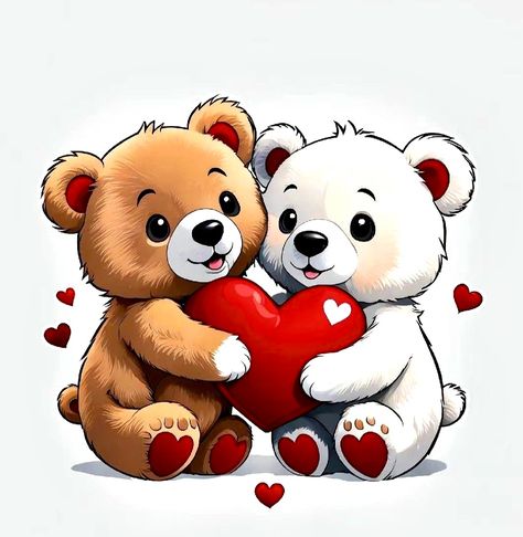 Couple Teddy Bear Wallpaper, Bento Tort, Teddy Drawing, Teddy Bear Holding Heart Drawing, 90s Playlist, Pakistan Pictures, Cute Teddy Bear Pics, Valentines Day Teddy Bear Drawing, Figure Cake