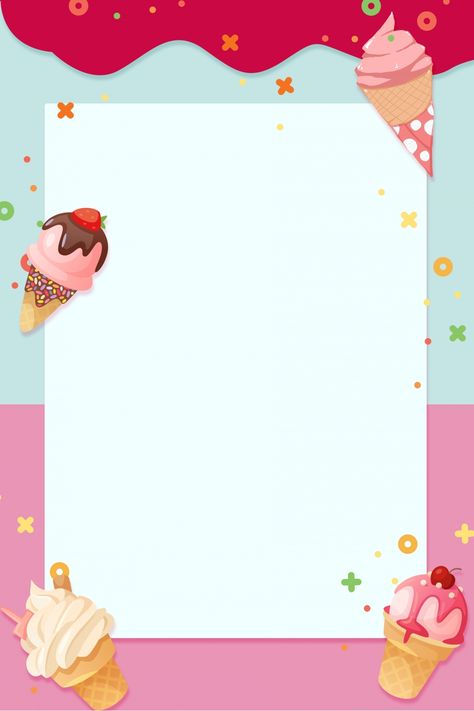 Sweet Summer Ice Cream Gourmet Poster Background Sweets Background, Background Ice Cream, Ice Cream Background, Ice Cream Cartoon, Ice Cream Wallpaper, Ice Cream Menu, Ice Cream Poster, Unicorn Desserts, Ice Cream Party Theme