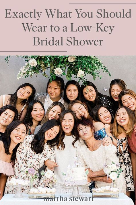 Were you invited to a bridal shower with a low-key or casual dress code? Here's what to wear to this pre-wedding event type, according to a bridal stylist and a wedding planner. #weddingideas #wedding #marthstewartwedding #weddingplanning #weddingchecklist Bridal Shower Guest Outfit, Wedding Shower Dress, Bridal Stylist, Dress Code Casual, Bridal Shower Outfit, What To Wear To A Wedding, Bridal Shower Dress, Style Advice, Wedding Checklist