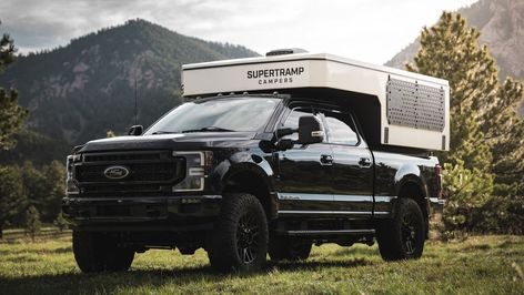 These slide-in truck campers are tiny homes that ride in truck beds, and they are great alternatives to travel trailers, camper vans, and truck toppers. Lance Campers, African Words, Slide In Truck Campers, Truck Toppers, Slide In Camper, Truck Bed Camper, Truck Beds, Cool Slides, Truck Campers