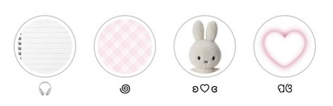 Bunny Highlight Cover, Kawaii Highlight Covers, Sanrio Instagram Highlight Covers, Soft Pink Ig Highlight, Extra Large Widget, Soft Pink Aesthetic Instagram Highlights, Large Widget, Insta Layout, High School Days