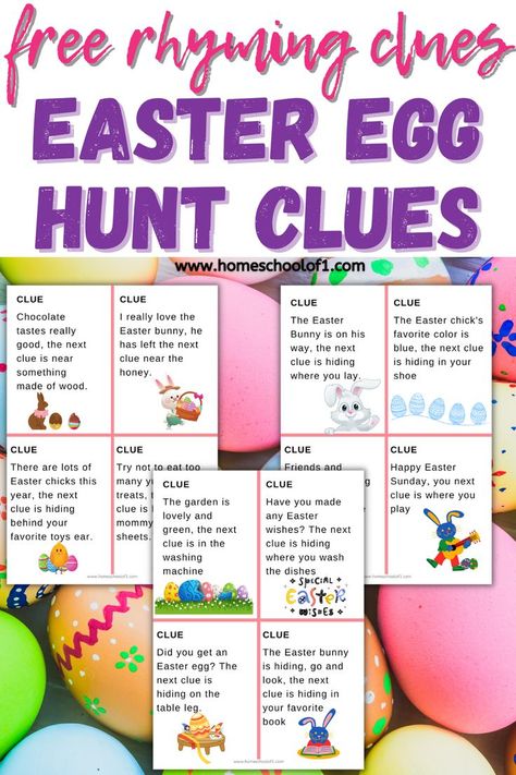 Easter Egg Scavenger Hunt Clues, Easter Basket Hunt, Easter Riddles, Easter Scavenger Hunt Clues, Easter Egg Scavenger Hunt, Easter Egg Hunt Clues, Easter Treasure Hunt, Easter Games For Kids, Easter Scavenger Hunt