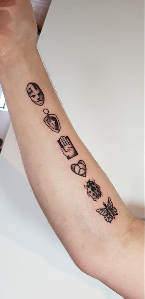 Jojo Tattoo, Adventure Tattoo, Heaven Tattoos, Funky Tattoos, Stardust Crusaders, Tattoo Style Drawings, Dream Tattoos, Star Tattoos, Simplistic Tattoos